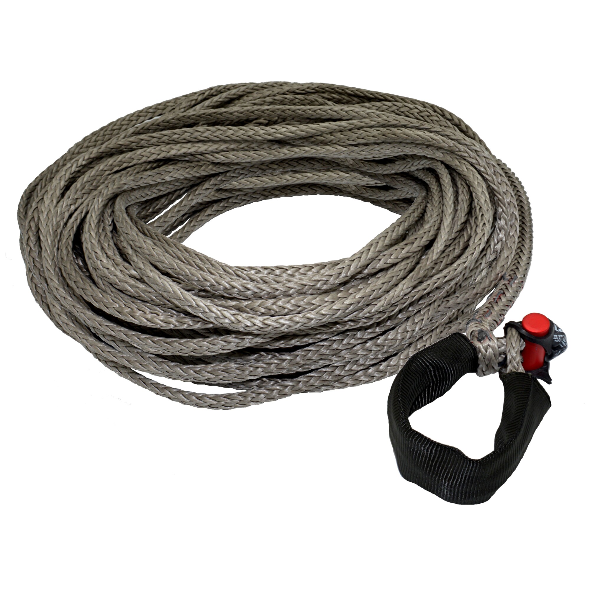 LockJaw, Synthetic Winch Rope Line w/Shackle, Max. Capacity 13200 lb, Length 200 ft, Diameter 5/16 in, Model# 20-0313200